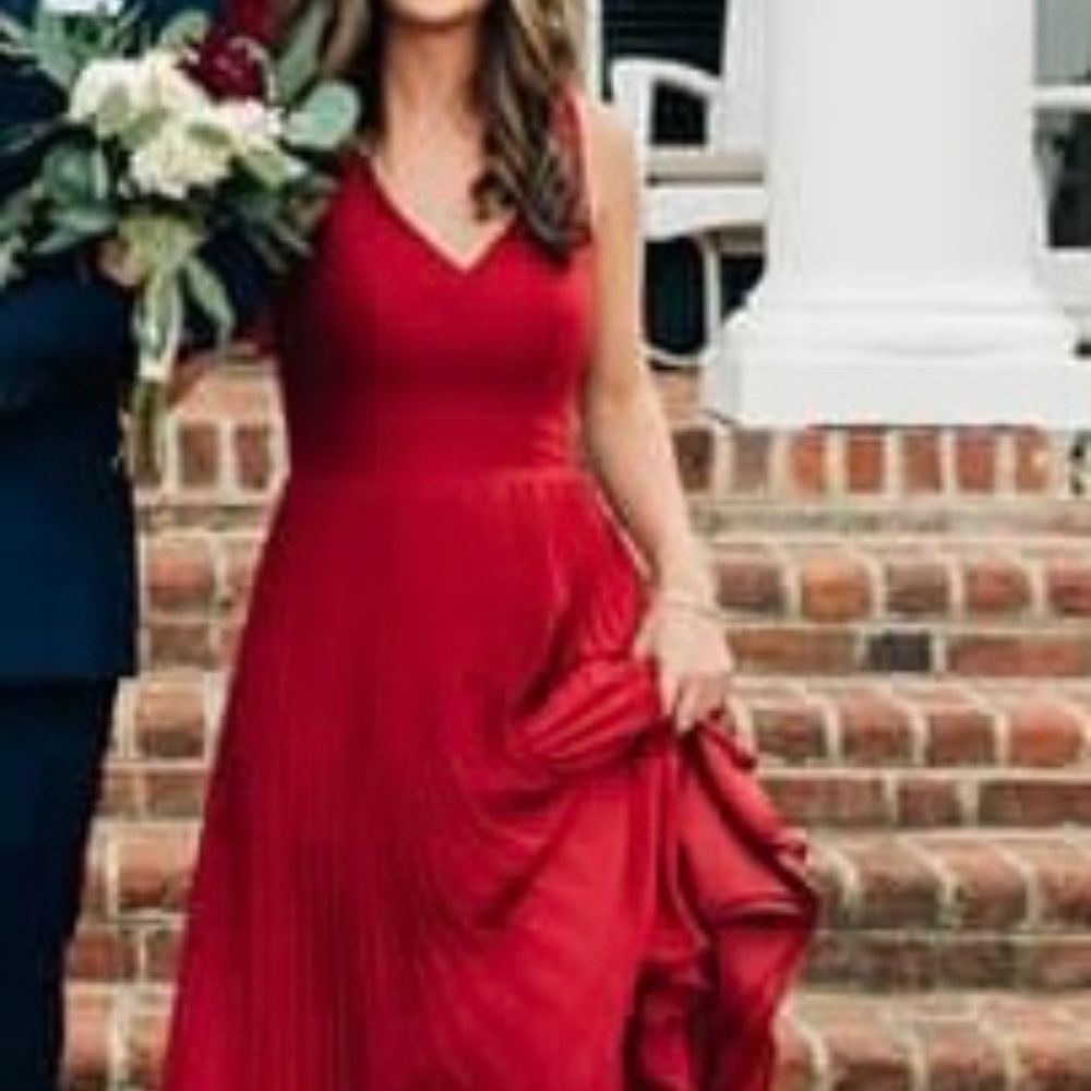 Azazie Size 4 Beautiful Burgundy Gown